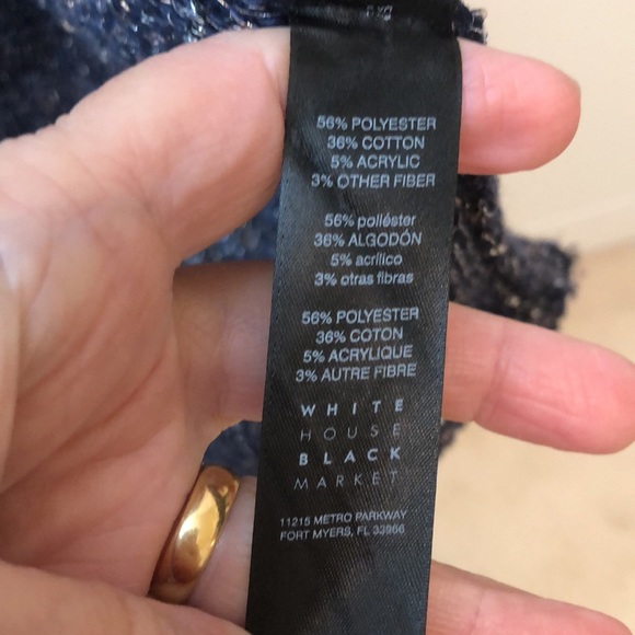 Open Front Navy Cardigan/Sweater Midi - Picture 7 of 7